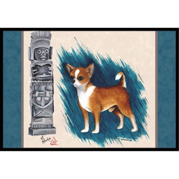 Carolines Treasures Chihuahua Totem Indoor and Outdoor Mat- 24 x 36 in. MH1011JMAT - main